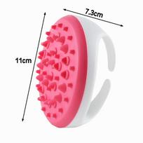 Body Massage Brush Health And Slimming Brush Silicone Essential Oil Massage Brush one size rožinė