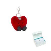 JELLYCAT Valentine's Day Collection Love Bag Charm Doll Plush Pendant 8cm Height Box Not Included