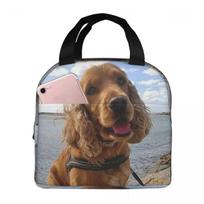 Funny Cool Cocker Spaniel Dog Animal Insulated Lunch Bag for Women Kids Portable Food Boxes Thermal Lunch Box Tote One Size