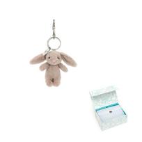JELLYCAT Bashful Bunny Smėlio spalvos rankinės pakabukas 8cm šviesiai ruda spalva