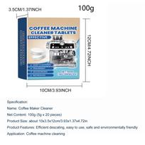 Coffee machine cleaning tablets 8 tablets coffee machine descaling agent for household cleaning coffee machine scale cleaning 5g x 20 pieces