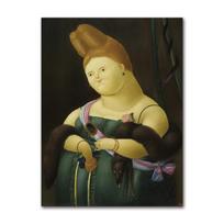 Fernando Botero Garsios figūros plakatas Abstrakcija Komiksas Juokingas šokėjas Drobės tapyba Nordic Sienos meno paveikslas Svetainės dekoravimui 21X30CMNo Framed