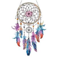 Gyvūno Sapnų Gaudyklė 5D PASIDARYK pats Deimantinė Tapyba Taškeliais Pakabukas PASIDARYK pats Deimantinės Menas Pakabukas Rinkinys Deimantinės Tapybos Ornamentai Sienai Langui gray