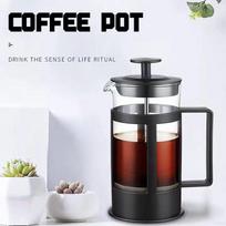 300/600ml French Press Coffee Pot Stainless Steel Glass Coffee Maker Heat Resistant Borosilicate Glass Tea Pot Cafe Percolator