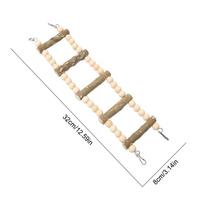 Parakeet Ladder Bridge Parrot Ladder Bridge Small Birds Chewing Perch Stand For Conures Parakeets Hamster Climbing Toys