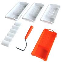 2 Inch Small Paint Roller Kit High-Density Foam Paint Roller Paint Tray Liner For Wall Painting Tools Paint Tray Plastic Holder