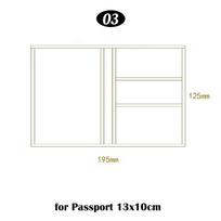 2Pcs Oxford Traveler Notebook Portable Standard/pocket/passport Pocket Storage Pouch 3 Size Receive Pocket Spiral Cowhide Diary