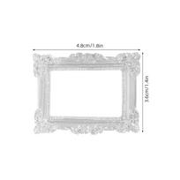 20pcs Vintage Mini Picture Frames European style Tiny Picture Frame Wall Hanging resin Frame Jewelry Display for DIY Photo Craft sidabras