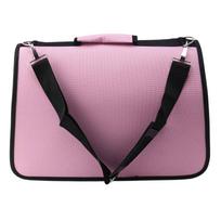 T02C!Pet Messenger Bag Tote Cat And Dog Shoulder Bag Foldable Breathable Pet Tote rožinė