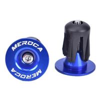 Ends Cap Anti-slip Mountain Bike Handlebar Caps Bicycle Grips Cover Bike Bar End Plugs Bicycle Grip mėlyna