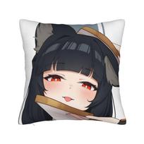 Game Zenless Zone Zero Hoshimi Miyabi Pillowcase Printing Polyester Cushion Cover Decor Pillow Case Cover Home Square 40*40Cm Peach skin 18*18(CM)-1Pcs