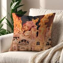 Singer M-Melanie M-Martinez Hades Cushion Cover For Pillow Printing Sofa Decoration Home Car Room Shop Office Nordic Simplicity Peach skin 18*18(CM)-1Pcs