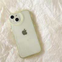 Skaidrus garbanotas banguotas minkštas dėklas, skirtas iPhone 14 13 12 11 Pro Max Xr Xs Max 13 Love Heart fotoaparato apsaugai silikono saldainių dangtelis For iPhone 13Pro