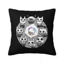 Nyanko Didysis Karas Battle Cats Kvadratinė Pagalvės Užvalkalas Pagalvės Užvalkalas Pagalvės Danga Mesti Pagalvės Užvalkalas Namams Miegamajam Automobiliui 12x12Inch