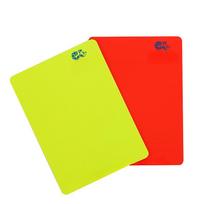 PVC Football Referee Warning Red and Yellow Card Football Match Training Referee Tool Football Active Accessory 8x11cm
