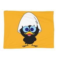 Kawaii Calimero Viščiuko Animacinis Anime Antklodės Šiltas Flanelinis Mėtomasis Antklodė Lovos Patalynė Lovai Svetainei Iškylai Kelionei Namams Sofai 80x120cm white