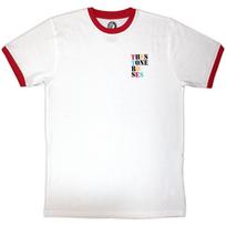 The Stone Roses Side Text Ringer T Shirt Unisex T-Shirt XL