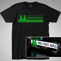 TWIN PINES MALL T-SHIRT Back to Future marty mcfly hill valley biff bluray dvd S