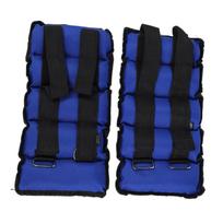 New 2pcs Adjustable Ankle Weights Gym Equipment Wrist Fitness Yoga 5kg juoda