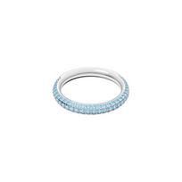Swarovski Dextera white gold, rhodium-plated crystal ring for women 5642903 mėlyna