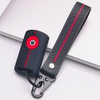 Key Fob Cover for YAMAHA XMax 125 250 400 Aerox with Keychain Anti-Scratch Surface Shockproof Structure Soft Grip Texture Easy Install Design juoda