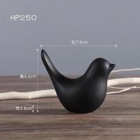 Modern Simple Abstract Birds Black and White Animal Ornaments Family Decorative Gifts Ceramic Crafts Room Decor Bird Figurines