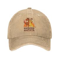 Liūtas Karalius Hakuna Matata Simba Timonas Pumba Vasarinės Hip Hop Kepurės Moterims Vyrams Madingos Lauko Sporto Salės Apsaugos Nuo Saulės Snapback Kepuraitė One Size chaki