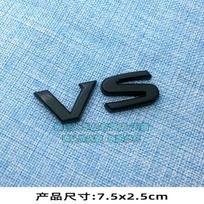 SR SV English car sticker Fender Side sticker RS VS Body trim sticker Tail box sticker Metal car sticker
