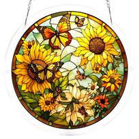 Acrylic Printed Decoration Suncatcher Multifunctional Decorative Puzzle Sun Catchers Landscape Puzzle Stained Glass Suncatchers