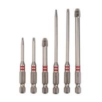 6PCS Impact Tough Power Bits Multiple Sizes All-in-One Pagoda Hex Scredriver Bit Set for Auto Repair & Deck Building Works balta