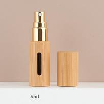 5/10ML Wood Perfume Atomizer Portable Liquid Cosmetics Container Traveling Mini Empty Refillable Spray Bamboo Bottle Gift
