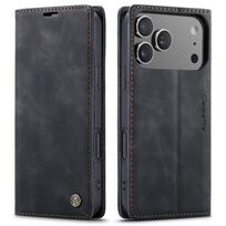Business Leather Flip Wallet Phone Case For iPhone 17 Pro Max 17 Pro 17 Air Luxury Magnetic Folio Card Slots Protective Cover iPhone Air juoda