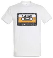 Kasetė Techno Marškinėliai Kasetė Techno MC DJ Audio Banga Elektro Sintezatorius Muzika L