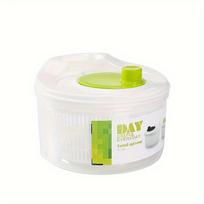 1pc/Home Salad Spinner – Round Food Dehydrator, Kitchen Vegetable and Fruit Water-Removal Container, Portable