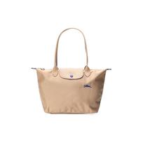 LONGCHAMP Le Pliage Drobės Pirkinių Krepšys, Rankinė, Koldūno Formos Krepšys, Rankinė, Peties Krepšys Vidutinio Dydžio Unisex Chaki One Size chaki
