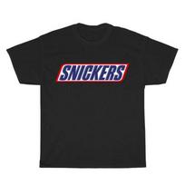 New Snickers Chocolate Bar Logo  T-Shirt Funny Size S to 5XL L
