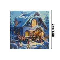 Christmas Gnome Countdown Calendar Cute Gnome Advent Christmas Calendar Engagement Toy Figures Planner Decor for Tree Desk Wall 24PCS