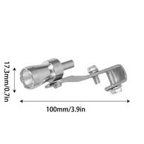 Universal Car Turbo Sound Whistle Muffler Exhaust Pipe Whistle Fake Simulator Whistler Car Styling Accessories Size S/M/L/XL