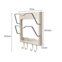M-Wall Mounted Hair Dryer Storage Rack Curling Iron Hair Dryer Holder Dryer Toilet Blower Holder Shelf Bathroom Accessories