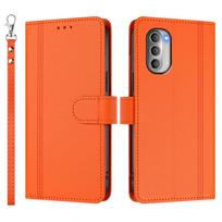 Wallet Case for Motorola Moto Edge 2026 G Stylus 5G 2025 Edge 60 Stylus X30 G67 G77 G87 G Power Cover Slim Flip Magnetic Clasp Motorola Moto G37 Power oranžinė