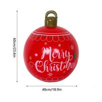 PVC Inflatable Christmas Balls  Giant Light Up Xmas Tree Decorations Outdoor Holiday Yard Lawn Christmas Decoration AS SHOW