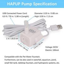 Replacement Pump For Pet Fountain Adjustable Water Dispenser For Cats Pet Water Fountains Accessories For Pet Dogs Cats Drinking
