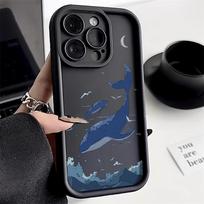 Whale Phone Case For iPhone 15 Pro Max Case for iPhone 11 13 17 12 16 14 Pro Max 8 7 Plus 16e XR X SE Shockproof Aesthetic Cover For iPhone 13Pro Max