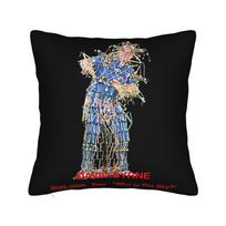 Who Is The Sky Tour Davids Byrnes Pillowcase Printing Cushion Cover Decorations Throw Pillow Case Cover Car Square 45X45Cm Peach skin 18*18(CM)-1Pcs