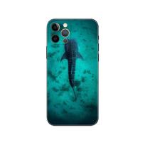 whale shark phone case for iphone 14 5s 2020se 6 6s 7 8 plus x 10 XR XS 11 12 13 mini pro MAX black tpu back cover iPhone 14