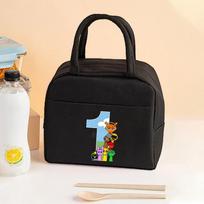 Rhythm Box 26 Letter Trend Large Lunch Bag Bento Bag Office Worker Student Portable Tote Bag No specification