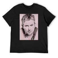 Damon Albarn T-Shirt tops luxury t-shirt valentines boutique clothes T-shirts oversize men t shirts S juoda