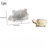 1 vnt. 3D jūrų vėžlio formelė žvakių gamybai Silikoninė formelė „pasidaryk pats“ amatų projektams Biuro namų dekoravimui ir dovanų idėja paplūdimio mėgėjams