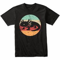 Retro Axolotl Salamander Vintage Style Cute Animal T-Shirt (Retro Colors) M