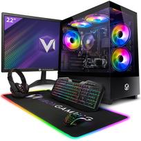 Vibox I-92 Žaidimų kompiuteris Komplektas • 22  Ekranas • AMD Ryzen 3 3200G 4,0 GHz • Radeon Vega 8 • 8GB RAM • 480GB SSD • Linux OS • WiFi